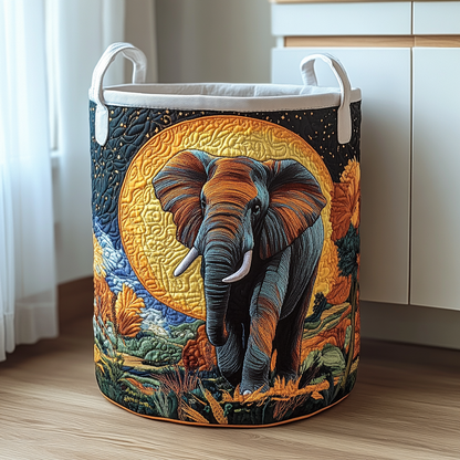 Noble Elephant Quilted Laundry Basket NCU0DDK618