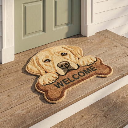 Noble Labrador Retriever Custom Shape Doormat NCU0HNH1090