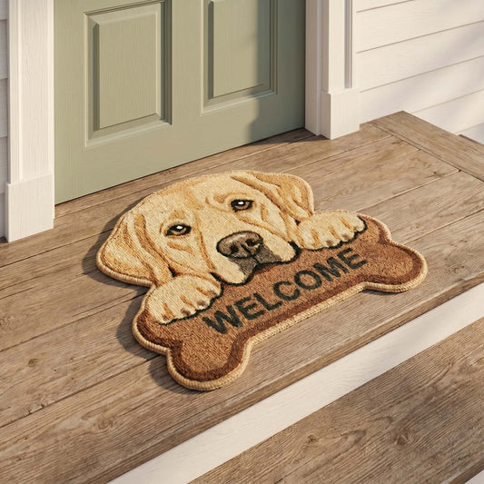 Noble Labrador Retriever Custom Shape Doormat NCU0HNH1090