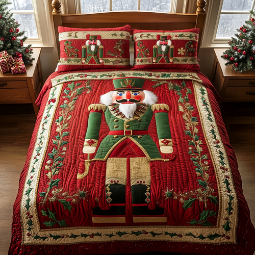 Noble Nutcracker Knight Quilted Bedding Set NCU0DV1754