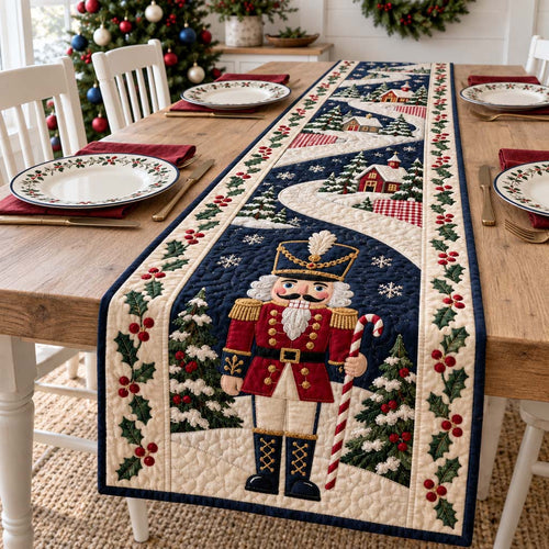 Noble Nutcracker Quilted Table Runner NCU0HNH1306