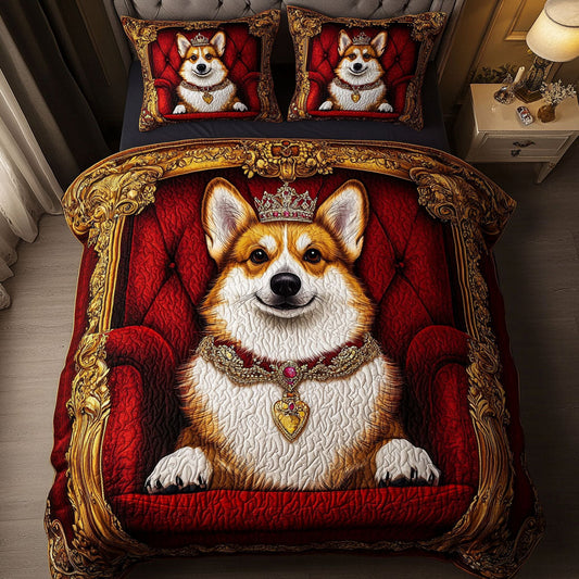 Noble Paws 3-Piece Quilted Bedding Set NCU0NNT693