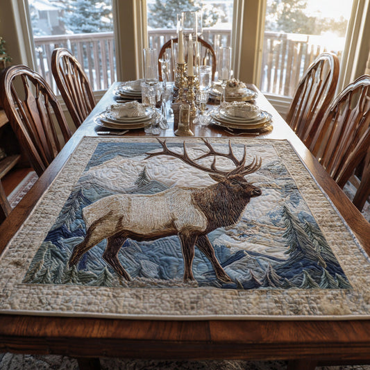 Noble Stag Quilted Table Topper NCU0DV956