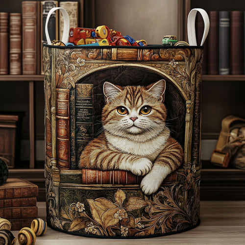 Noble Whiskers Quilted Laundry Basket NCU0PTT1383