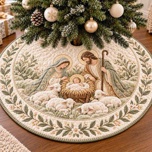 Noel Blessing Christmas Quilted Tree Skirt NCU0NTD2290