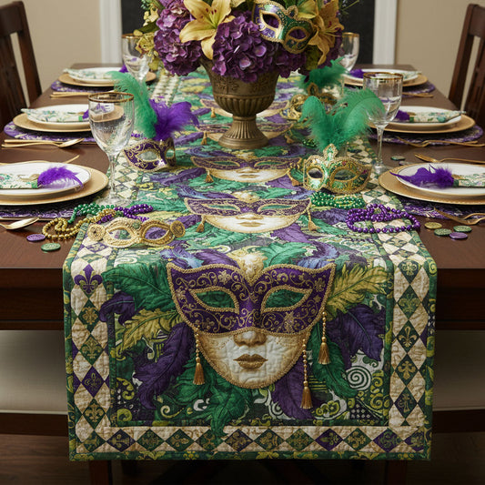 Nola Masquerade Quilted Table Runner NCU0PTT2540