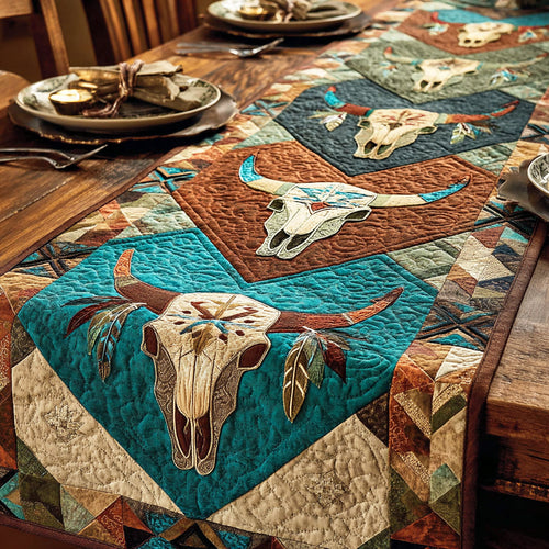 Nomad Skull Quilted Table Runner NCU0NTD1733