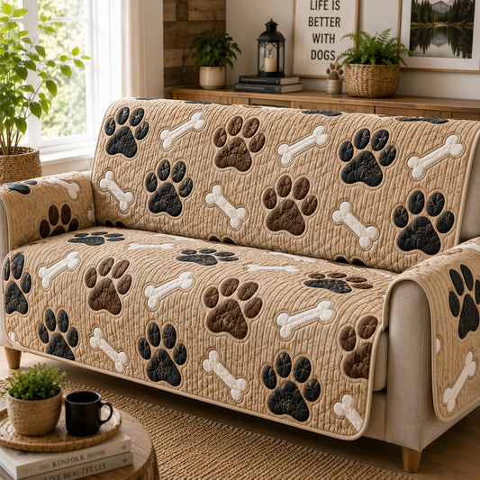 Nomad Tracks Quilted Sofa Cover NCU0PVL1039