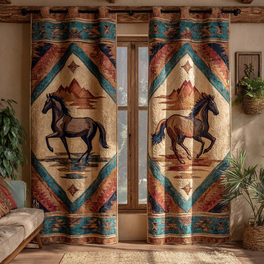 Nomadic Horse Quilted Curtains NCU0HNH881