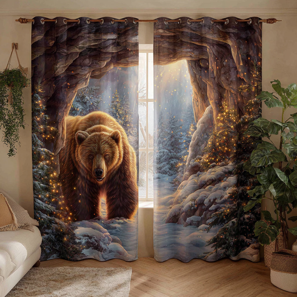 Nordic Bear Valor Quilted Curtains NCU0HNH777
