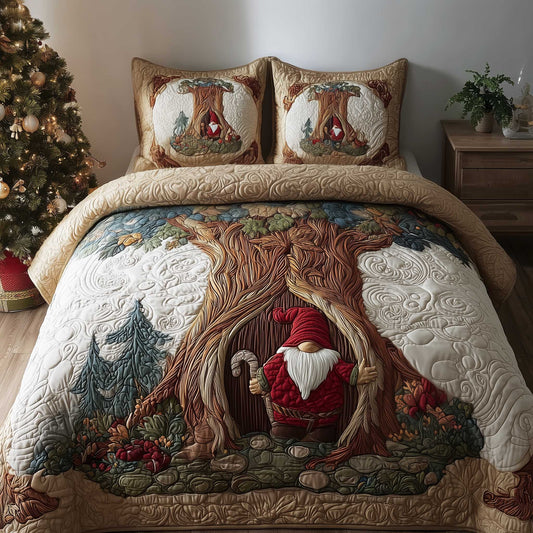 Nordic Gnome Comfort 3-Piece Quilted Bedding Set NCU0HTT106