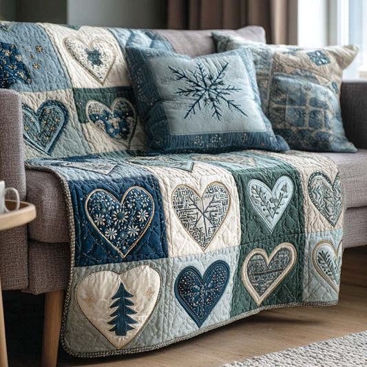 Nordic Hearts Quilted Blanket NCU0NXD1252