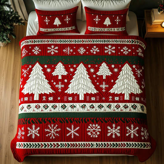 Nordic Noel 3-Piece Quilted Bedding Set NCU0VH470