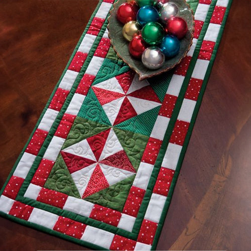 North Pole Road Quilted Table Runner NCU0PT730