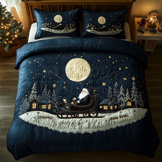 North Pole Spirit 3-Piece Quilted Bedding Set NCU0DDK081