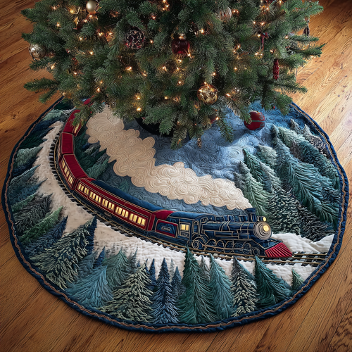 Northbound Path Christmas Quilted Tree Skirt NCU0DDK1760
