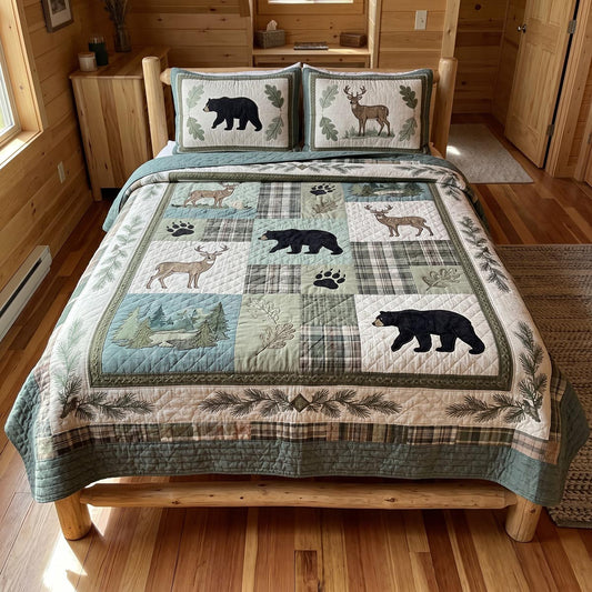Northern Escape 3-Piece Quilted Bedding Set NCU0DV2139
