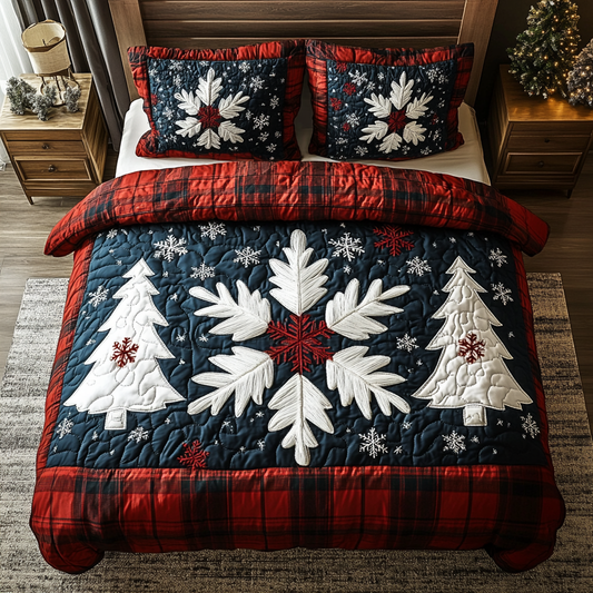 Northern Lights Night 3-Piece Quilted Bedding Set NCU0DK2246