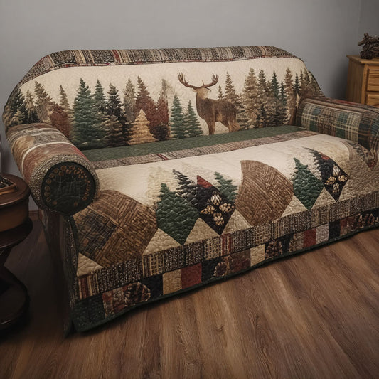 Northwoods Comfort Trail Quilted Sofa Cover NCU0PTT2825