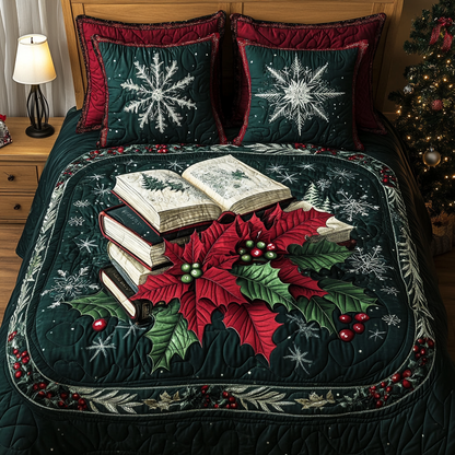 Novel Nights 3-Piece Quilted Bedding Set NCU0TL2085