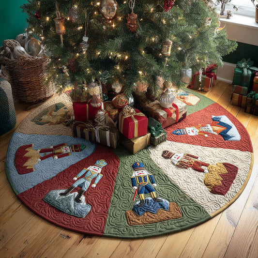 Nutcracker Charm Christmas Quilted Tree Skirt NCU0PTT1791