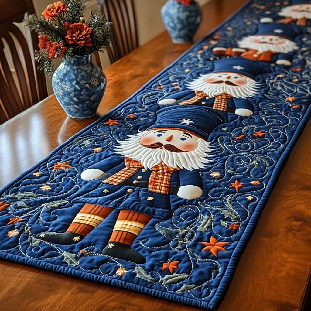 Nutcracker Charm Quilted Table Runner NCU0NNT2586