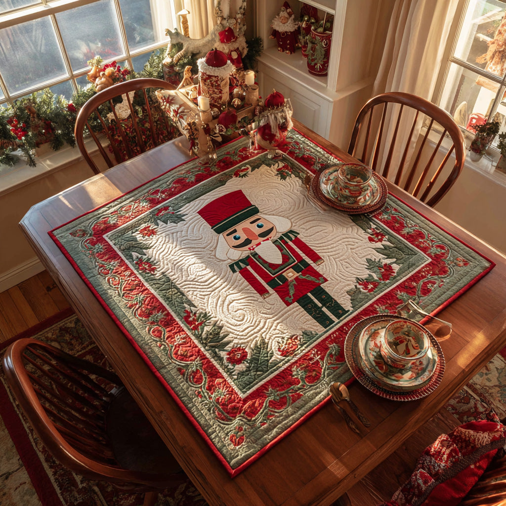 Nutcracker Charm Quilted Table Topper NCU0DV927