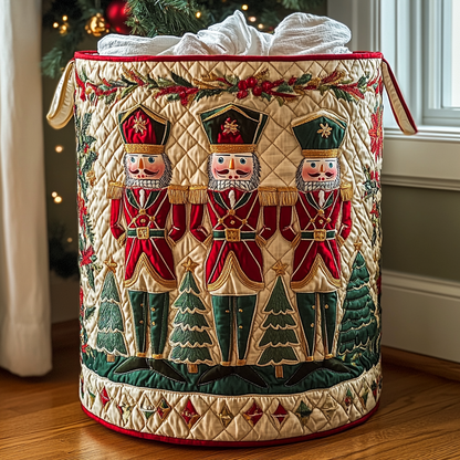 Nutcracker Classic Quilted Laundry Basket NCU0DDK1202