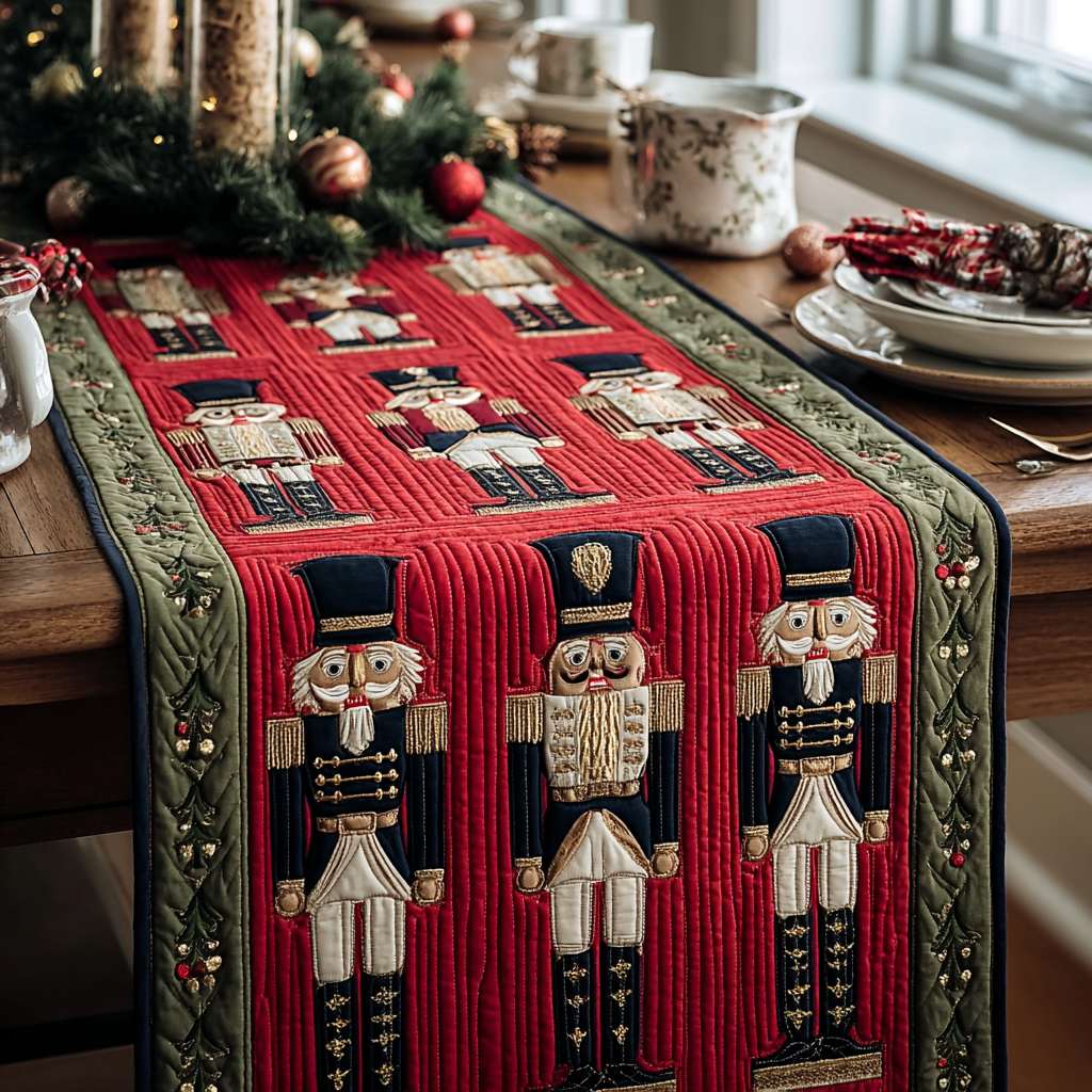 Nutcracker Classic Quilted Table Runner NCU0DDK1814
