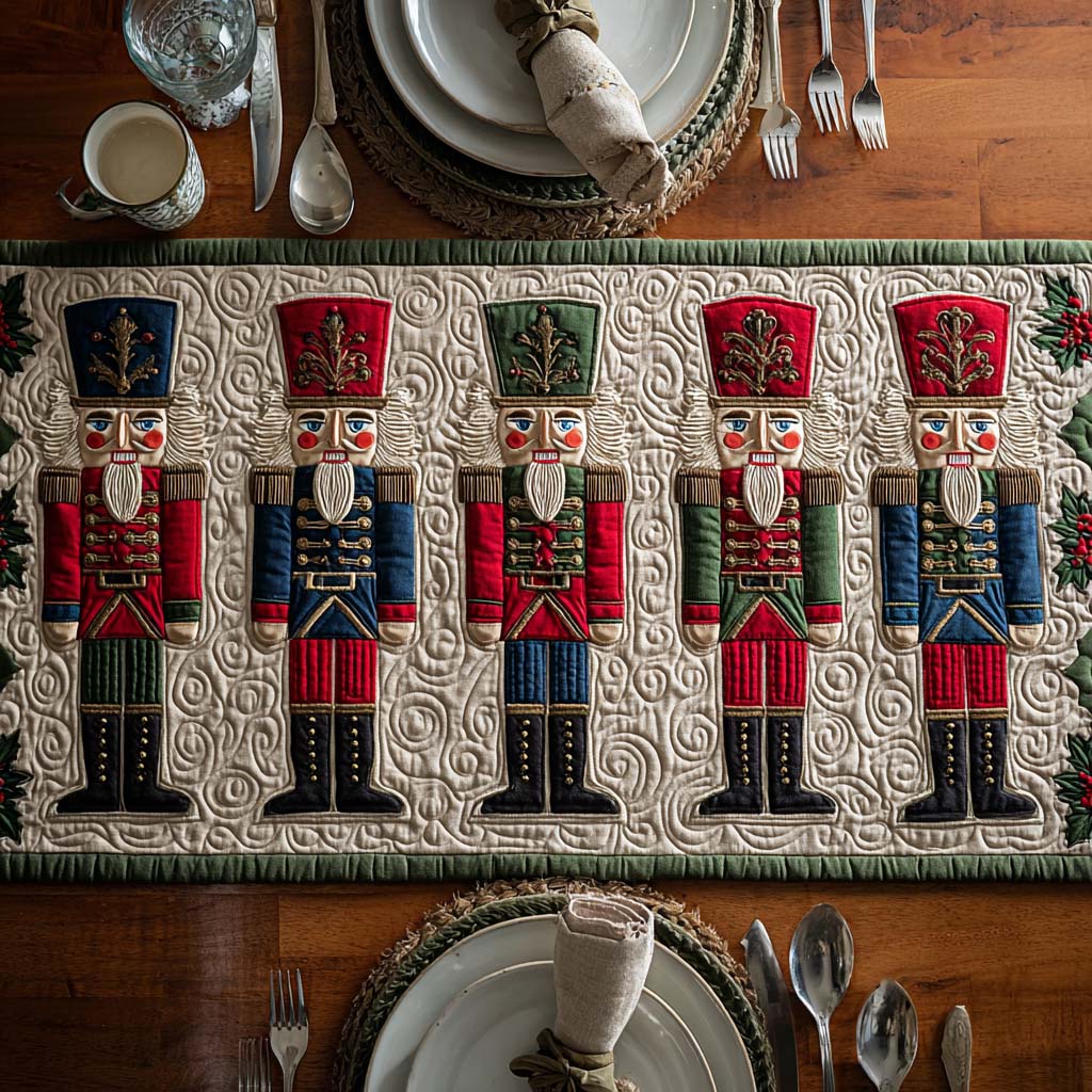 Nutcracker Classic Quilted Table Runner NCU0DQQ093