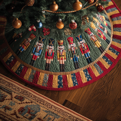 Nutcracker Delight Christmas Quilted Tree Skirt NCU0DDK1753