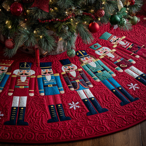 Nutcracker Dream Christmas Quilted Tree Skirt NCU0DDK1848
