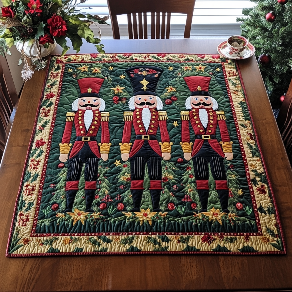 Nutcracker Dreams Quilted Table Topper NCU0DDK1130