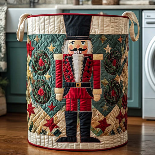 Nutcracker Guard Quilted Laundry Basket NCU0DQQ001