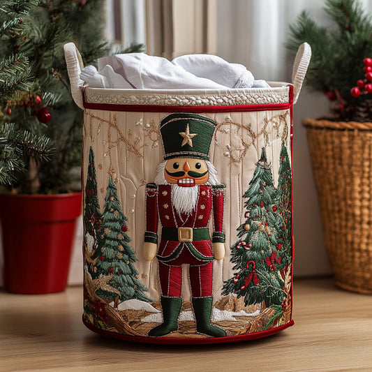 Nutcracker Guard Quilted Laundry Basket NCU0DV889