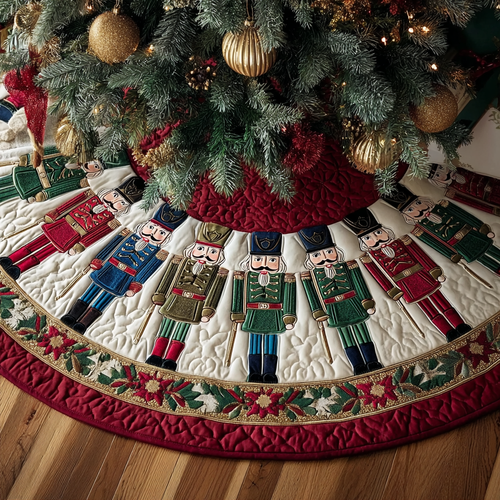 Nutcracker Joy Christmas Quilted Tree Skirt NCU0DDK1701