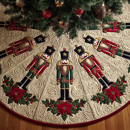 Nutcracker Magic Christmas Quilted Tree Skirt NCU0DDK1749