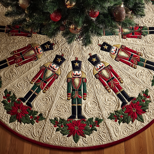 Nutcracker Magic Christmas Quilted Tree Skirt NCU0DDK1749