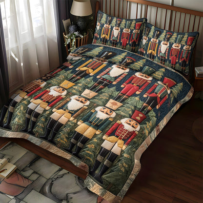 Nutcracker Night 3-Piece Quilted Bedding Set NCU0TL1598