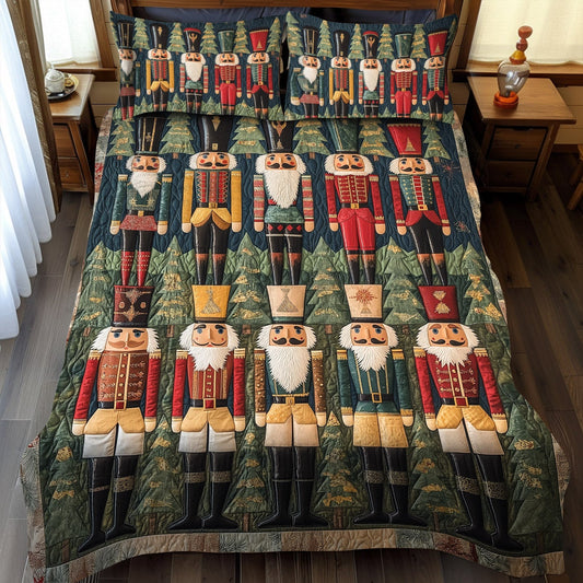 Nutcracker Night 3-Piece Quilted Bedding Set NCU0TL1598