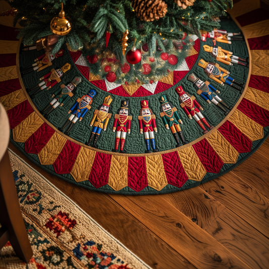 Nutcracker Parade Christmas Quilted Tree Skirt NCU0DDK1754