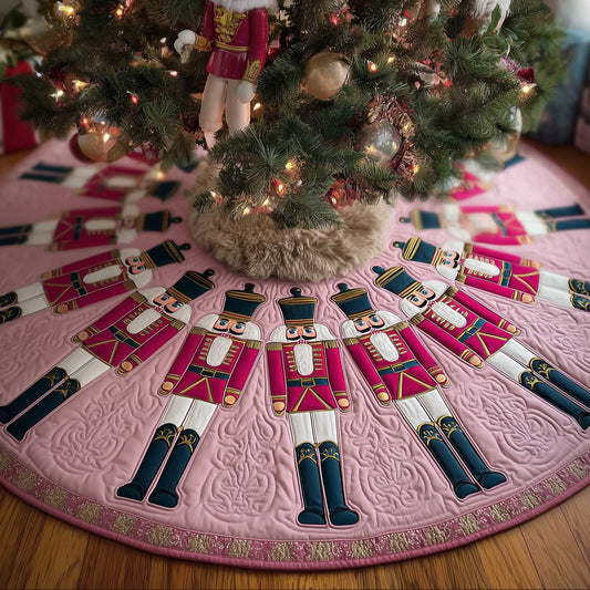 Nutcracker Parade Christmas Quilted Tree Skirt NCU0HTT119