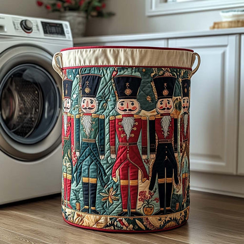 Nutcracker Parade Quilted Laundry Basket NCU0DQQ003