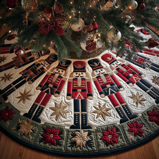 Nutcracker Realm Christmas Quilted Tree Skirt NCU0HTT088