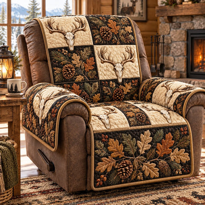 Oak Antler Quilt Quilted Sofa Cover NCU0NTD2354