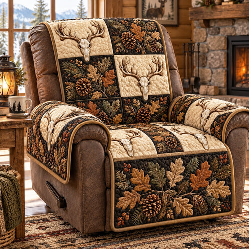 Oak Antler Quilt Quilted Sofa Cover NCU0NTD2354