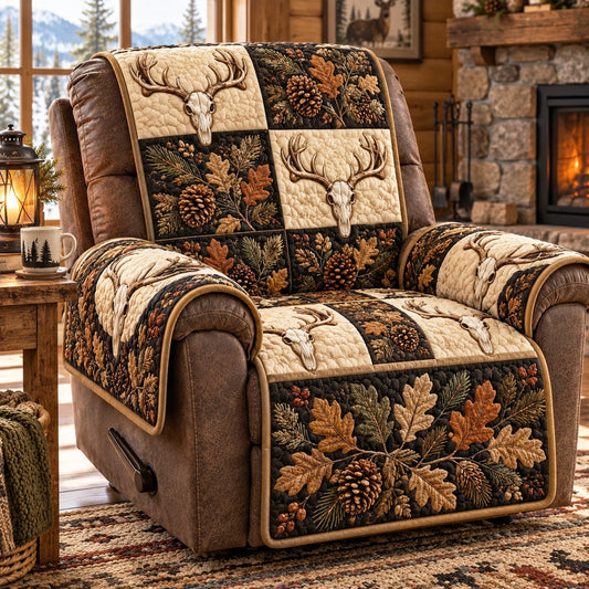 Oak Antler Quilt Quilted Sofa Cover NCU0NTD2354