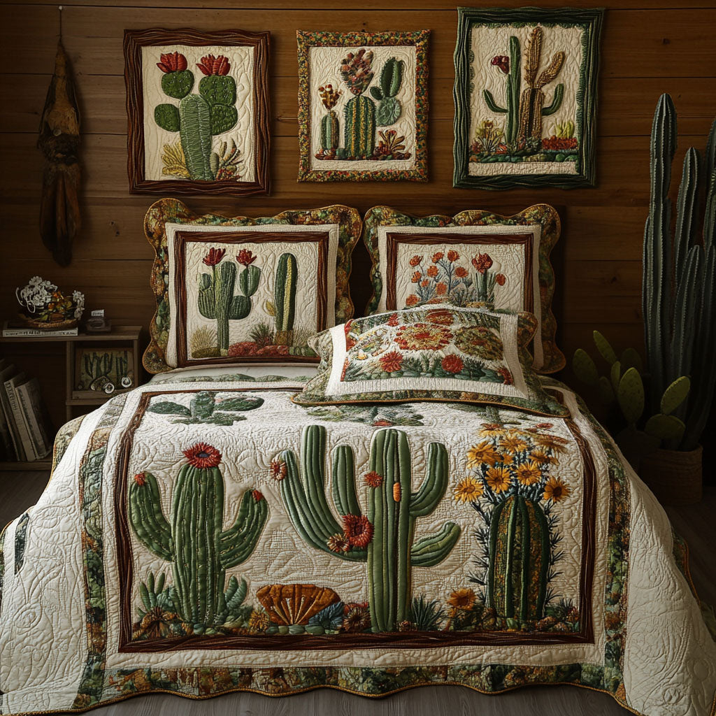 Oasis Elegance 3-Piece Quilted Bedding Set NCU0PTT161