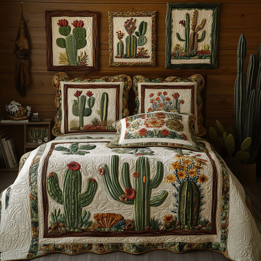 Oasis Elegance 3-Piece Quilted Bedding Set NCU0PTT161