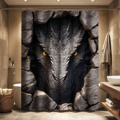 Obsidian Drake Shower Curtain NCU0NTV944